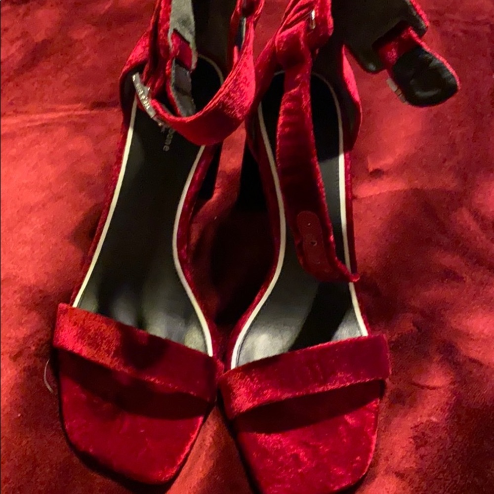 Rag and Bone Red Velvet Ellis Sandal